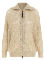 Brunello Cucinelli Beige Polyamide Cardigan