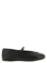 Prada Black Lamb Leather Ballet Flats