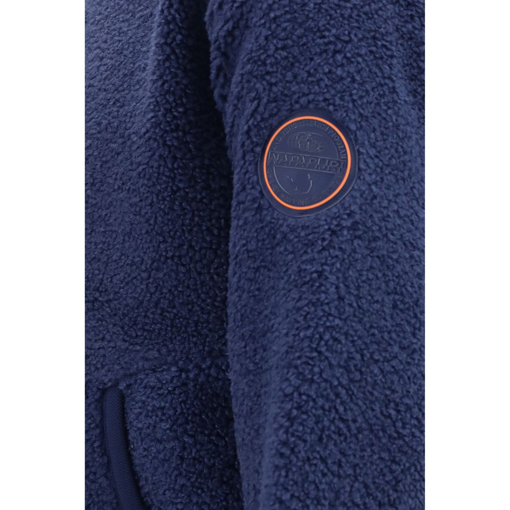 Napapijri Mapu Blue Recycled Polyester Sweatshirt