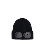 C.P. Company Black Wool Oves Aries Beanie