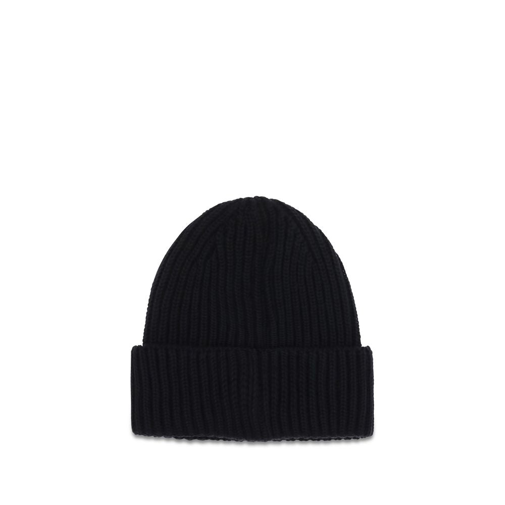 C.P. Company Black Wool Oves Aries Beanie