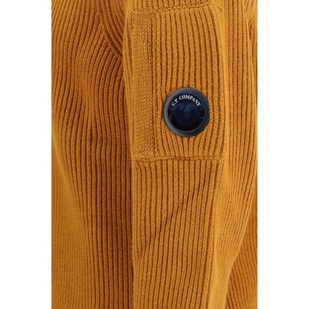 C.P. Company Orange Cotton Sweatshirt - Regular Fit