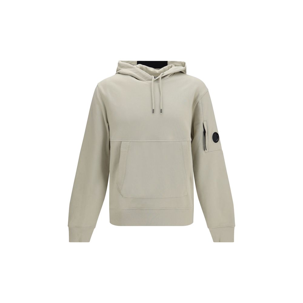 C.P. Company Beige Cotton Hooded Sweatshirt