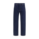 Stone Island Blue Cotton Straight-Leg Jeans for Men