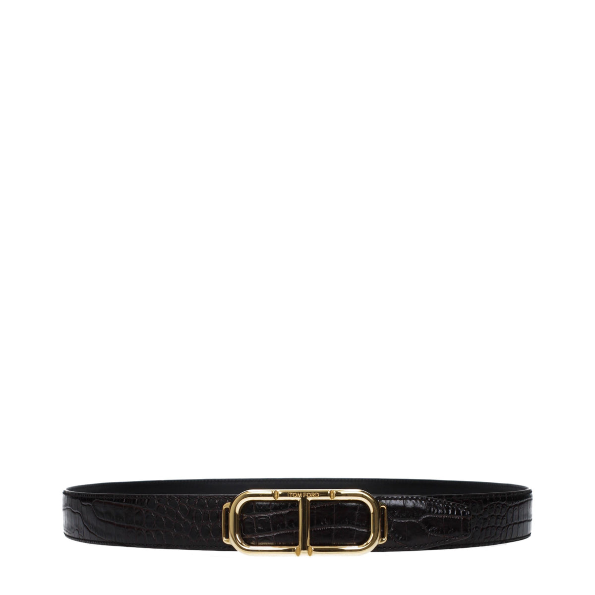 Tom Ford Brown Leather Regular Belt - Timeless Style
