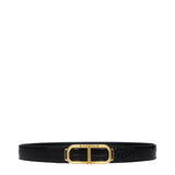 Tom Ford Black Leather Regular Belt for Men