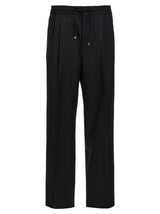 Brunello Cucinelli Black Wool Casual Pants - Modern Luxury
