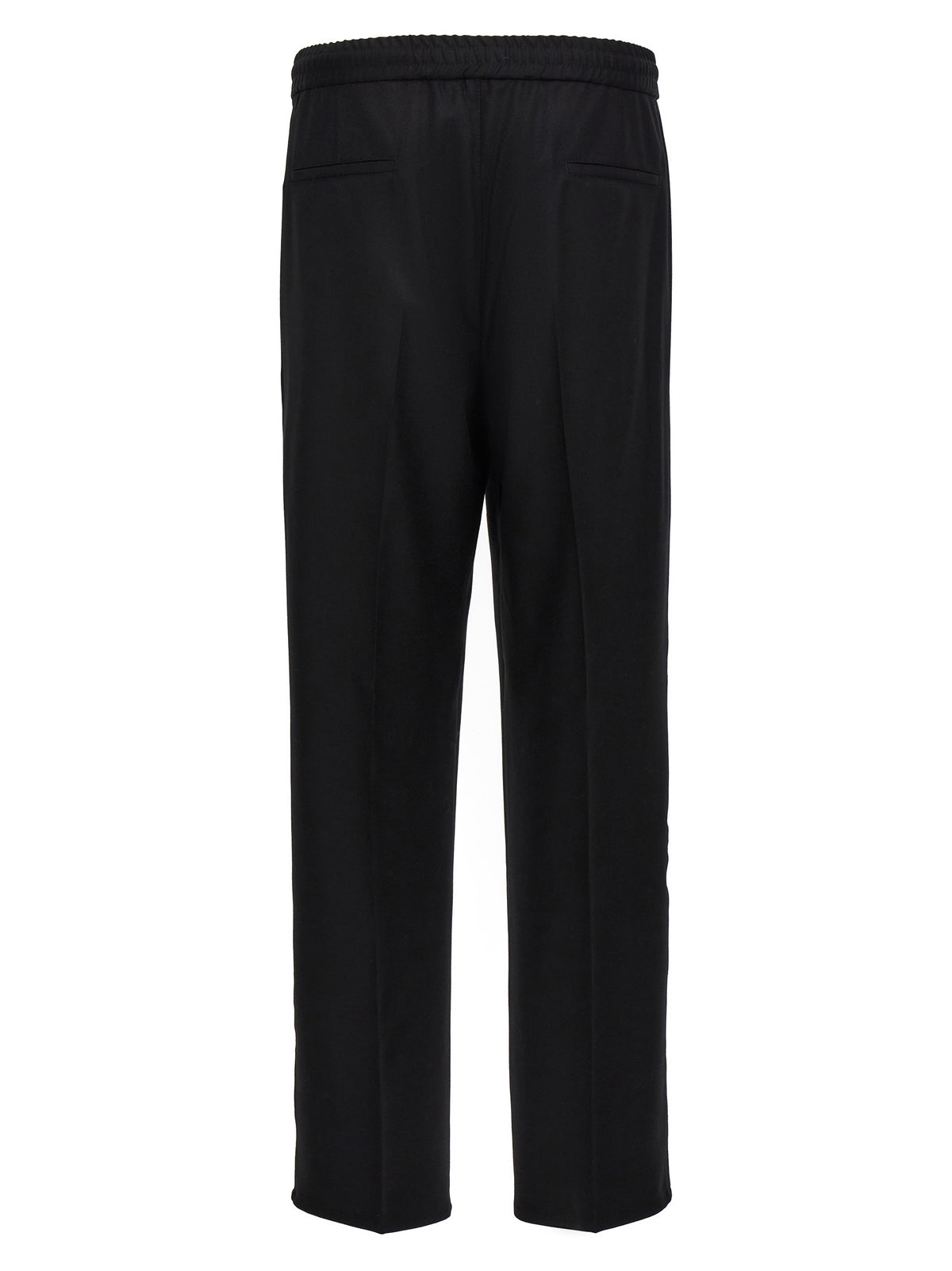 Brunello Cucinelli Black Wool Casual Pants - Modern Luxury