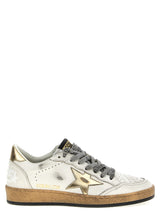 Golden Goose Ball Star Gold Cowhide Low Top Sneakers