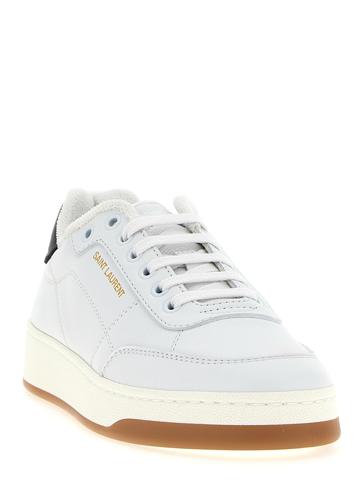 Saint Laurent SL/61 Bicolor Calfskin Low Top Sneakers