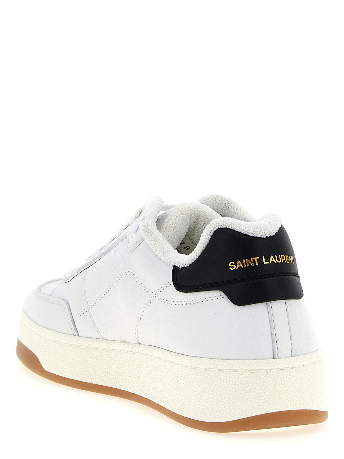 Saint Laurent SL/61 Bicolor Calfskin Low Top Sneakers