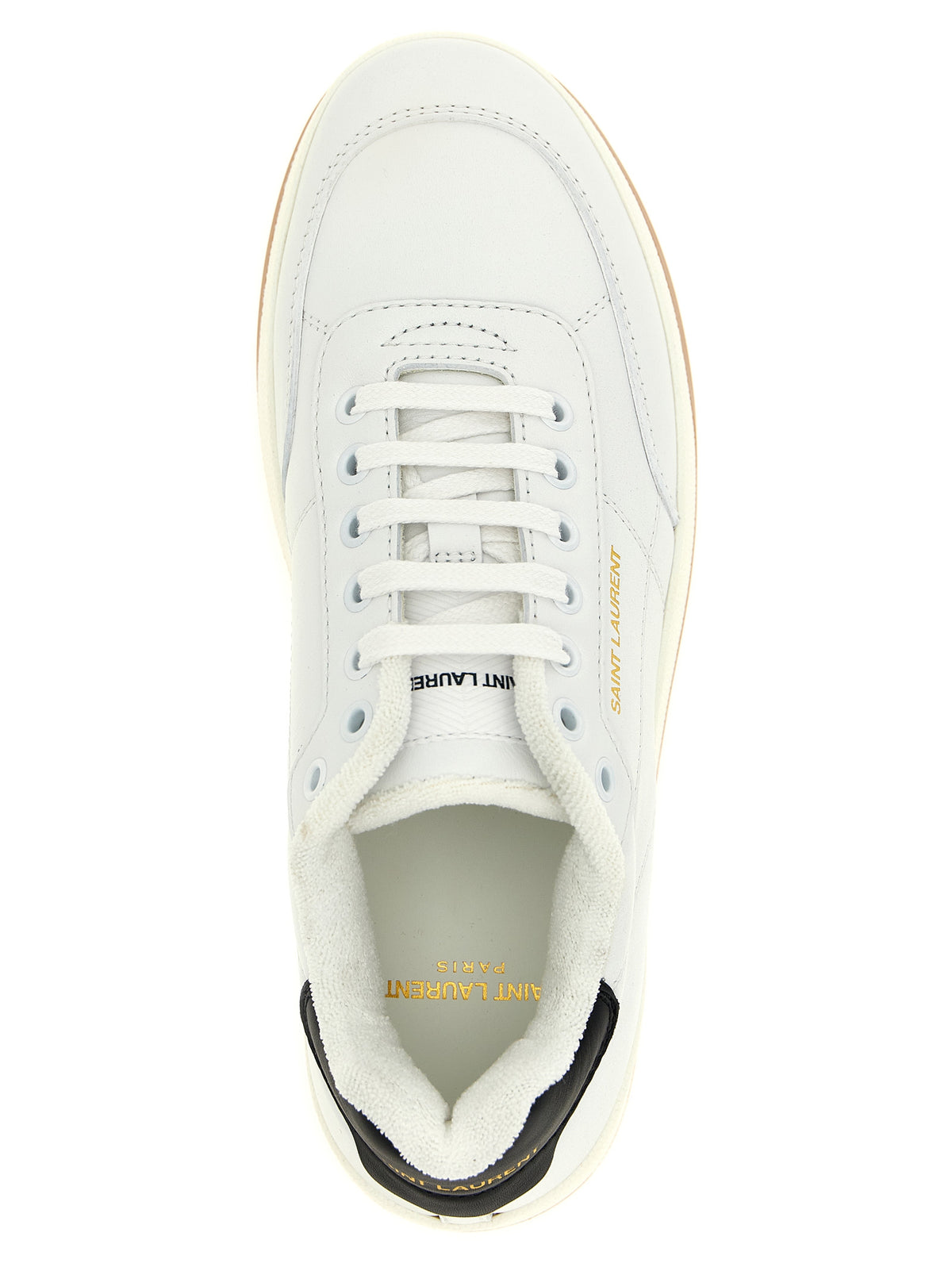 Saint Laurent SL/61 Bicolor Calfskin Low Top Sneakers