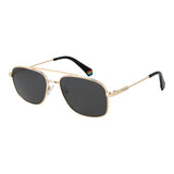 Lunettes de soleil Polaroid Gold Metal pour hommes
