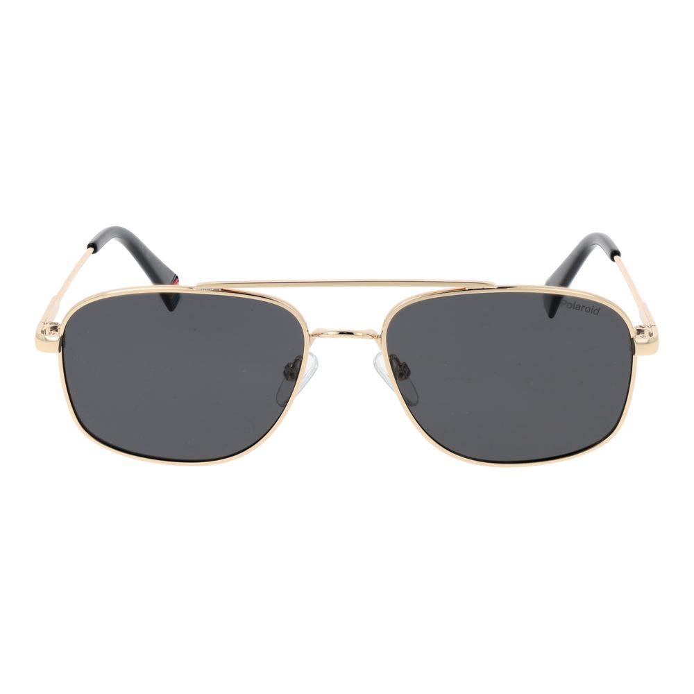 Lunettes de soleil Polaroid Gold Metal pour hommes
