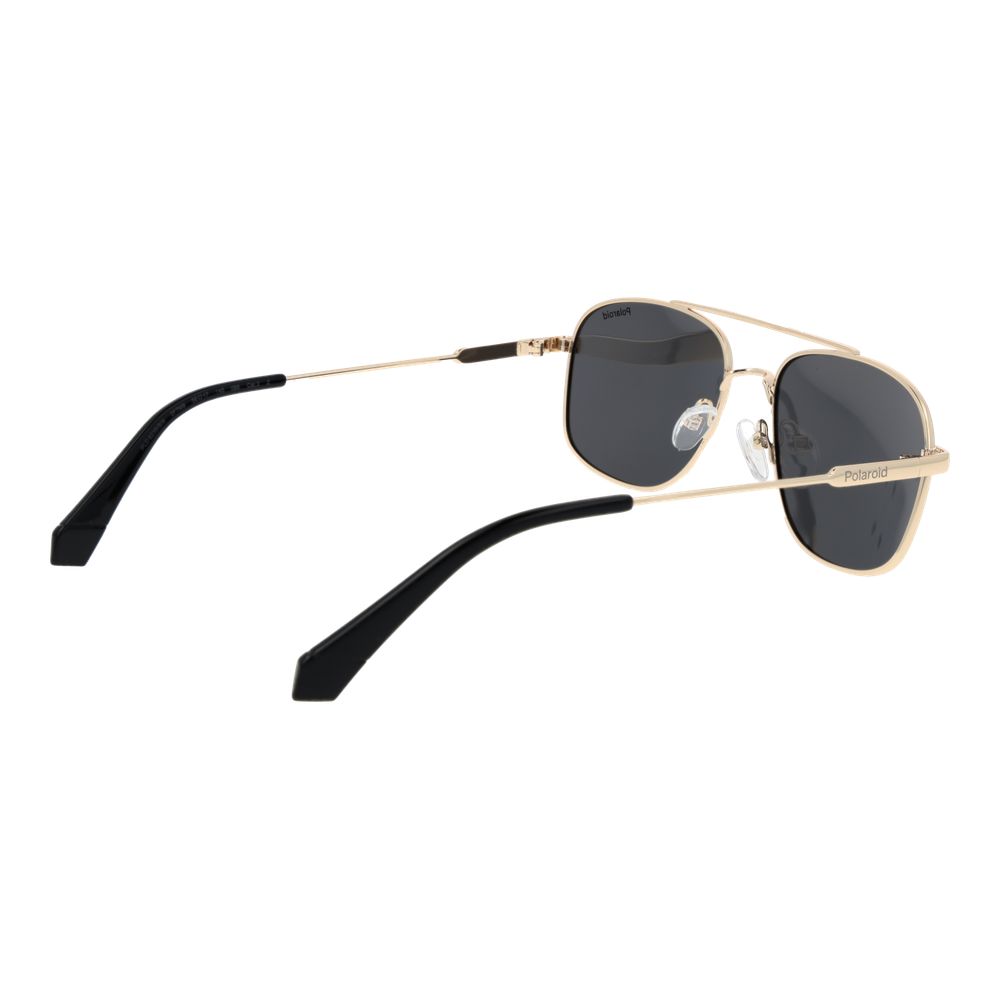 Lunettes de soleil Polaroid Gold Metal pour hommes