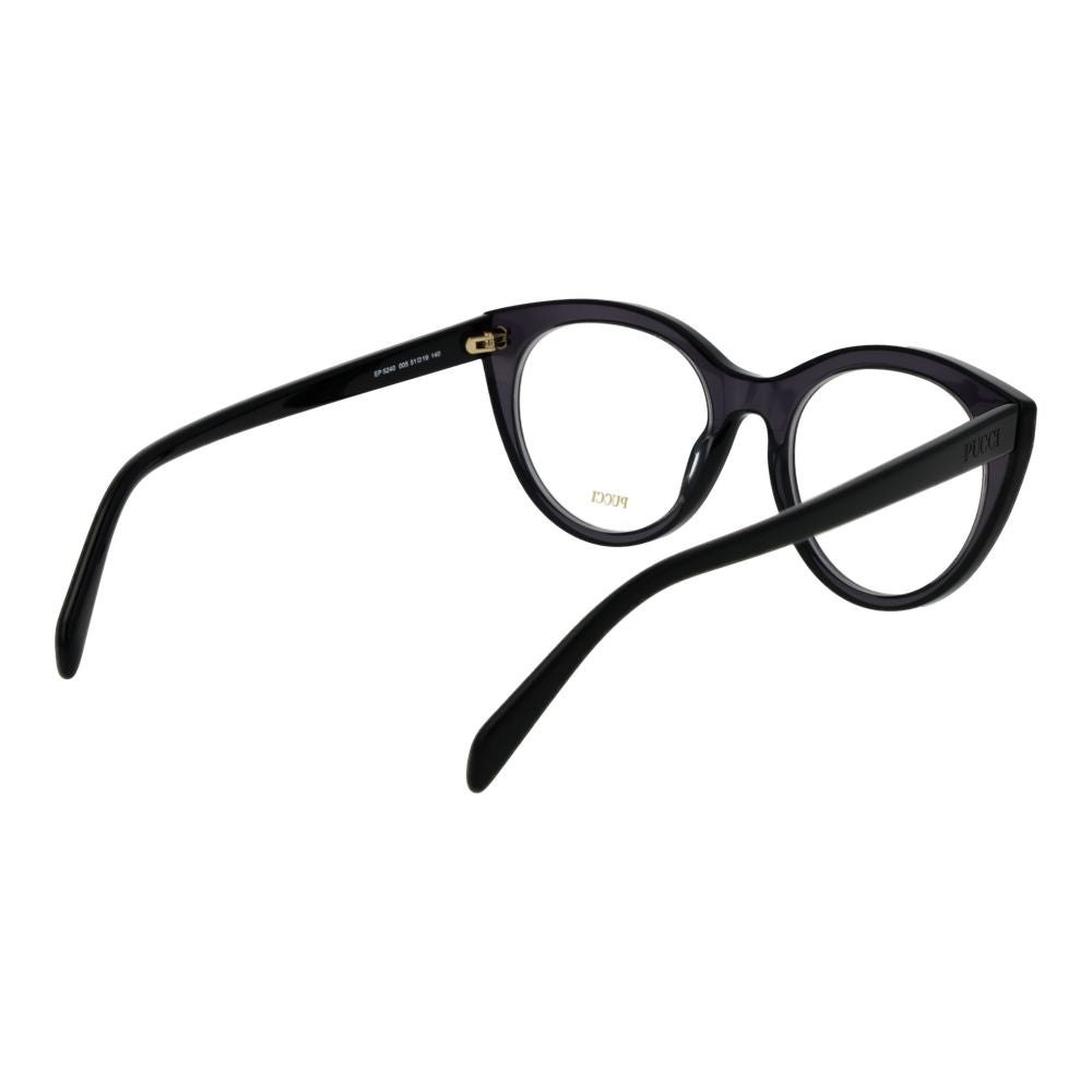 Emilio Pucci Black Plastic Butterfly Glasses (Frames)