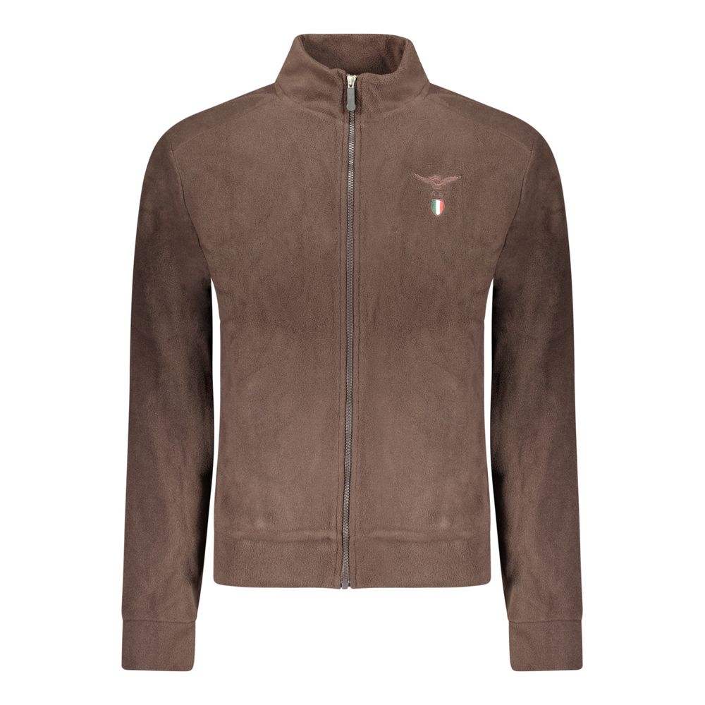 Accademia Militare Brown Polyester Men's Sweatshirt