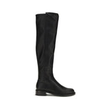 Stuart Weitzman Black Napa Leather / Calf Bos Taurus Over The Knee