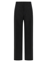 Fendi Black Mohair Dress Pants