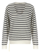 Fendi Bicolor Virgin Wool Cardigan
