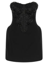 Elisabetta Franchi Black Polyester Short Dress