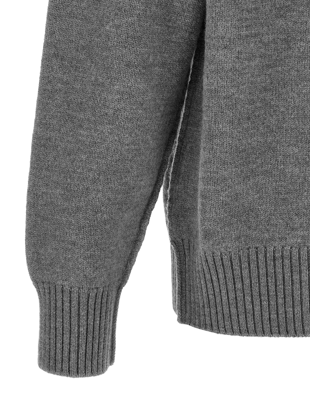 Ami Paris Gray Wool Cardigan