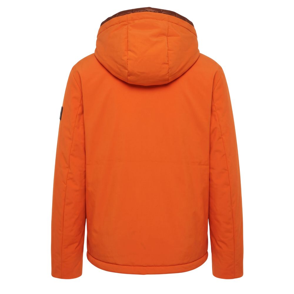 Baldinini Trend Orange Polyester Men Jacket