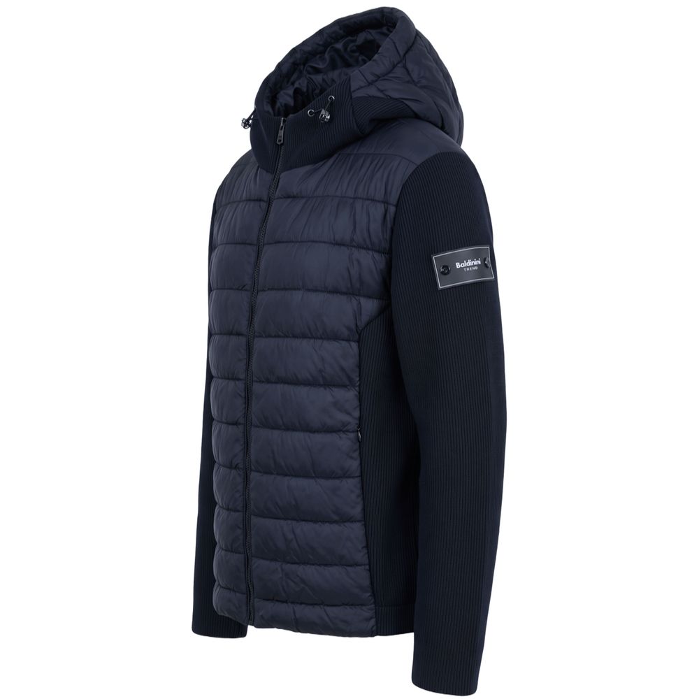 Baldinini Trend Blue Polyester Men Jacket