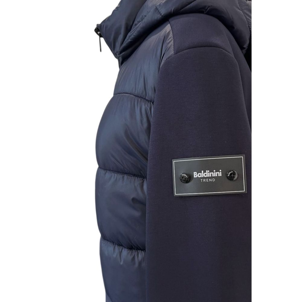 Baldinini Trend Blue Polyester Men Jacket
