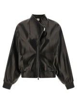 Khaite Black Lamb Leather Leather Jacket