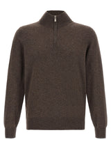 Brunello Cucinelli Brown Cashmere Cardigan