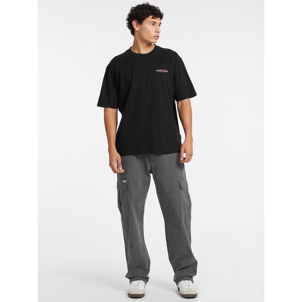 Guess Jeans Black Cotton T-Shirt