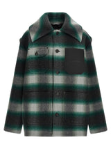 Balenciaga Bicolor Wool Full-Length Jacket