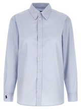 Polo Ralph Lauren Blue Cotton Blouse