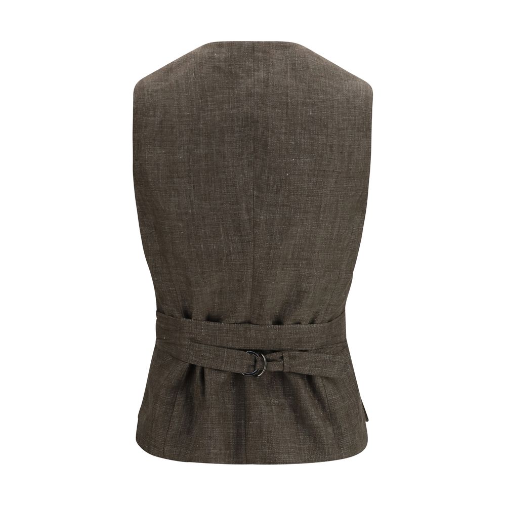 Brunello Cucinelli Brown Linen Blazer