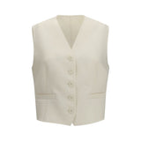 Fendi Beige Wool Oves Aries Waistcoat