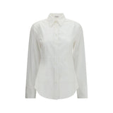 Brunello Cucinelli White Cotton Shirt