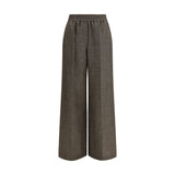 Brunello Cucinelli Brown Linen Casual Pants