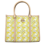 Tory Burch Yellow Fabric Handbag