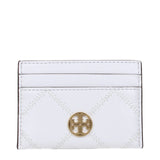 Tory Burch White Leather Cardholder