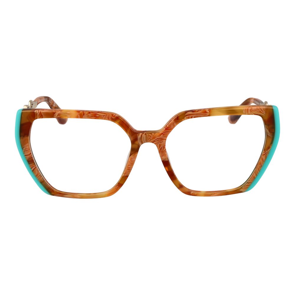 Marciano by Guess Brown Acetate Glasses for Women - Modern Trapezium Frames