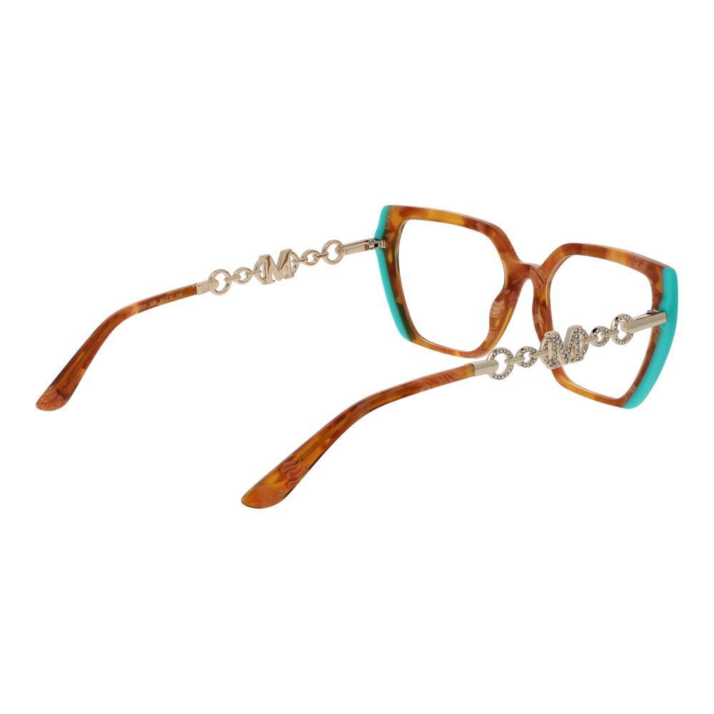 Marciano by Guess Brown Acetate Glasses for Women - Modern Trapezium Frames