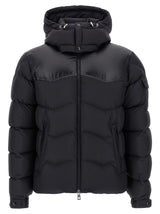 Moncler Black Polyester Full-Length Jacket