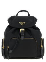 Prada Black Recycled Polyamide Backpack