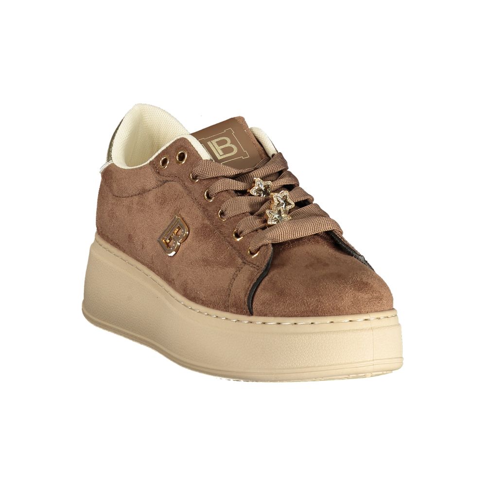 Laura Biagiotti Brown Polyurethane Women's Sneaker
