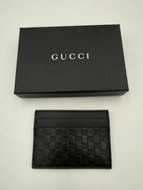 Gucci GUCCI GG Leather Black Cardholder