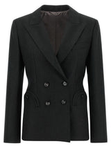 Blazé Milano Black Virgin Wool Blazer