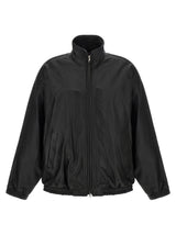 SSSTEIN Black Lambskin Leather Jacket