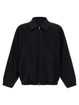 SSSTEIN Black Wool Full-Length Jacket