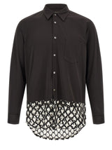 Comme Des Garçons Bicolor Polyester Blouse
